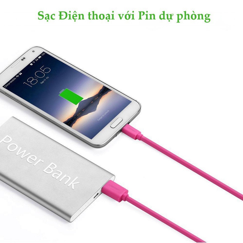 HOT- Cáp sạc và truyền dữ liệu USB 2.0 sang USB Type C, dài từ 0.25-3m UGREEN US141