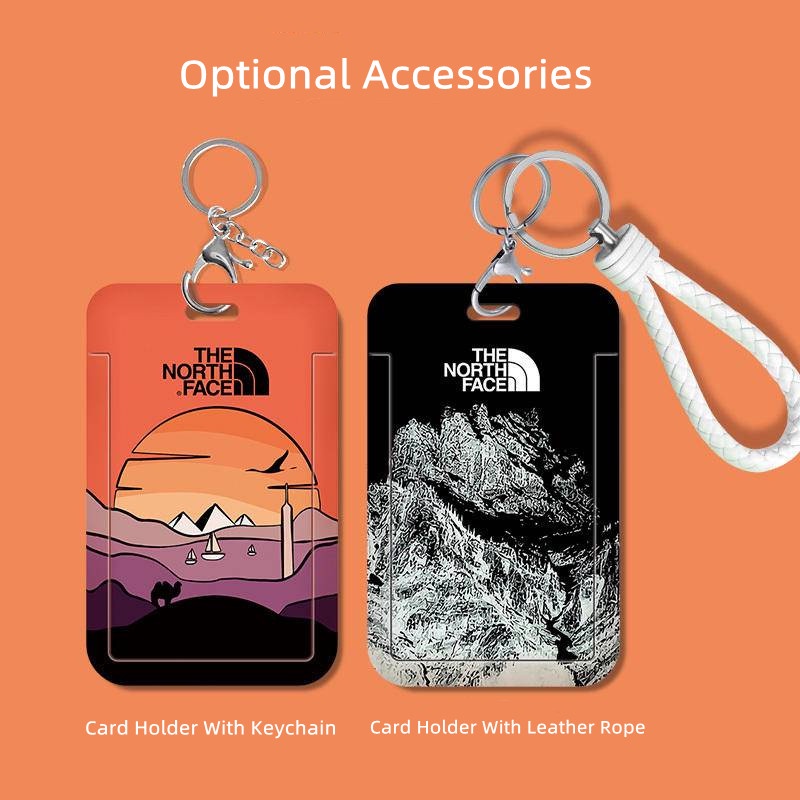The North Face Card Holder Móc Khóa Đựng Thẻ ID/Thẻ ID Kiểu Đơn Giản Tiện Dụng