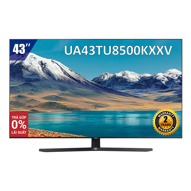 [Mã ELCE2TR giảm 6% đơn 200K] Smart Tivi 4K UHD Samsung 43 inch UA43TU8500KXXV - Miễn phí lắp đặt