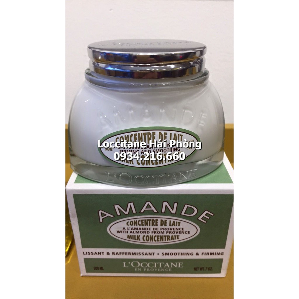 Kem Dưỡng Thể Săn Chắc Da L'Occitane Hạnh Nhân 200ml Almond Milk Concentrate Firming And Smoothing Body Cream