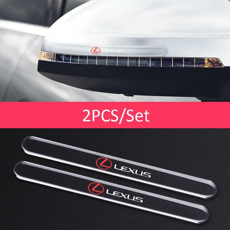 (Lexus) Bộ 10 Miếng Dán Silicon Chống Xước Hõm Cửa, Tay Nắm Cửa và Gương Lexus