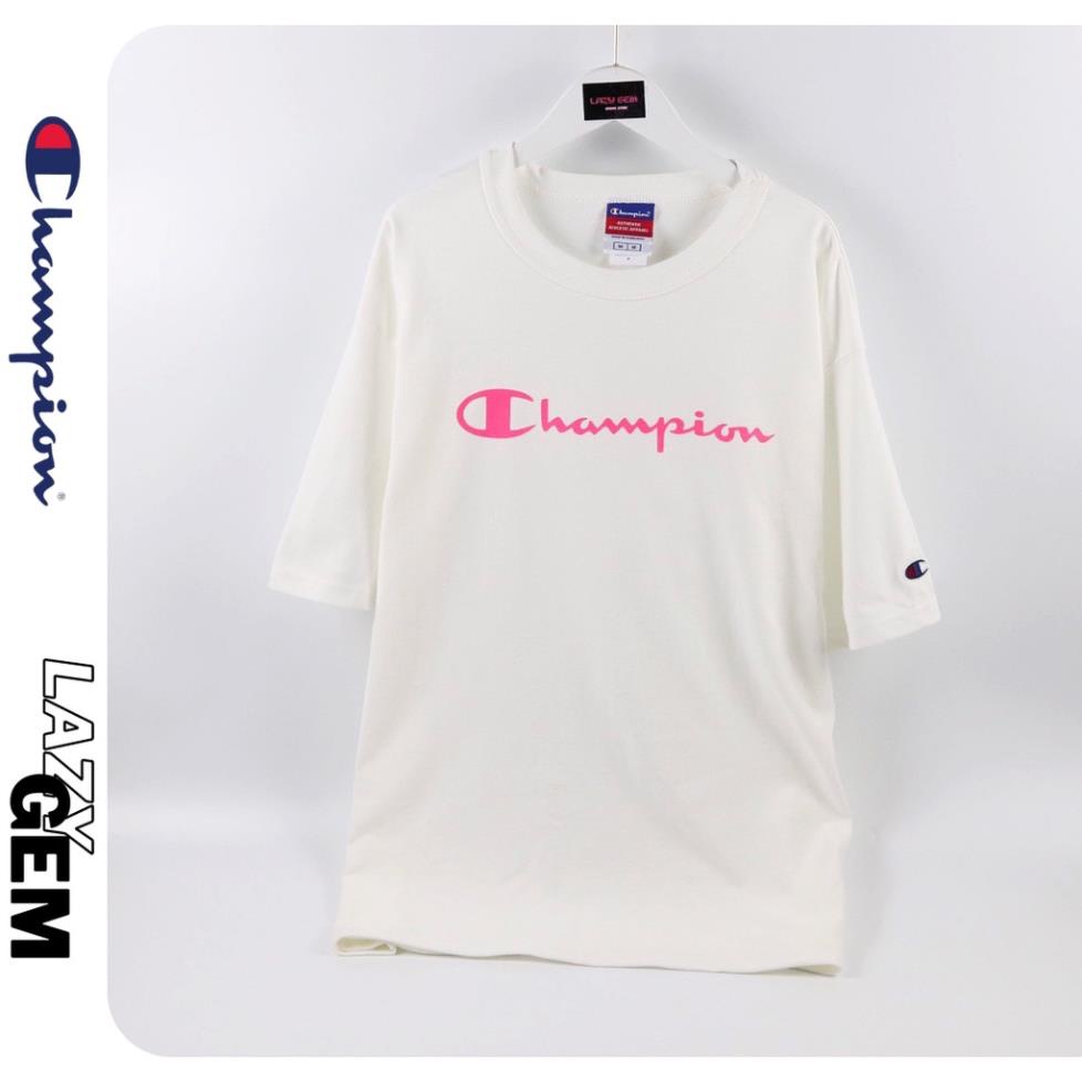 [ CHAMPION CHÍNH HÃNG ] Áo Thun Champion HERITAGE Chữ Hồng - AUTHENTIC 100% ĐƯỢC NHẬP TRỰC TIẾP TỪ MỸ *