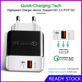 FL【COD Ready】USB Fast Charging Quick Wall Charger Adapter Plug for Samsung Android iPhone LG