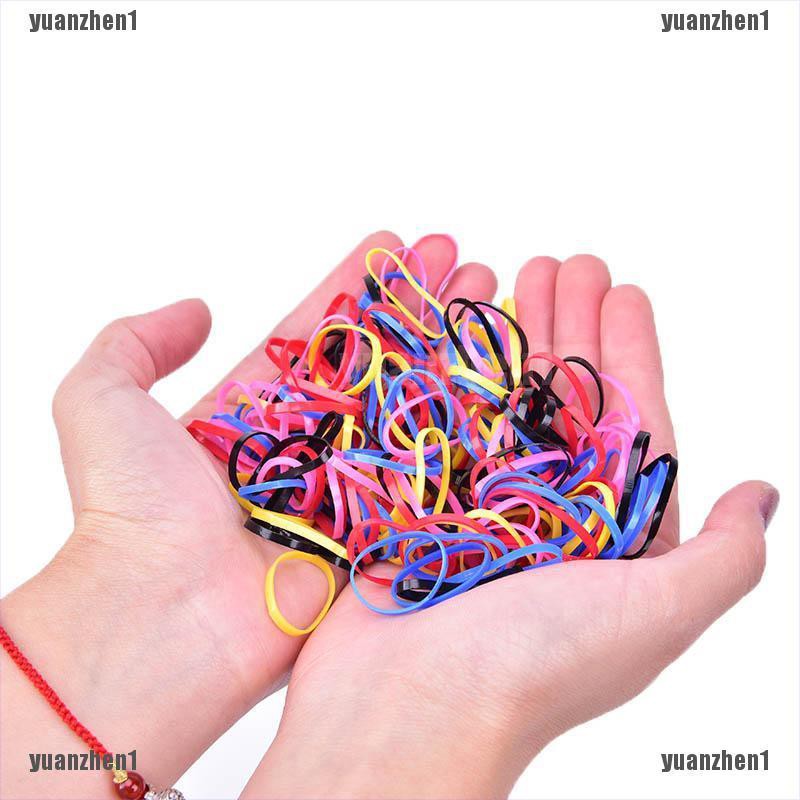 [yuanzhen1] 500 Dây Thun Buộc Tóc Dùng Một Lần Dành Cho Trẻ Em