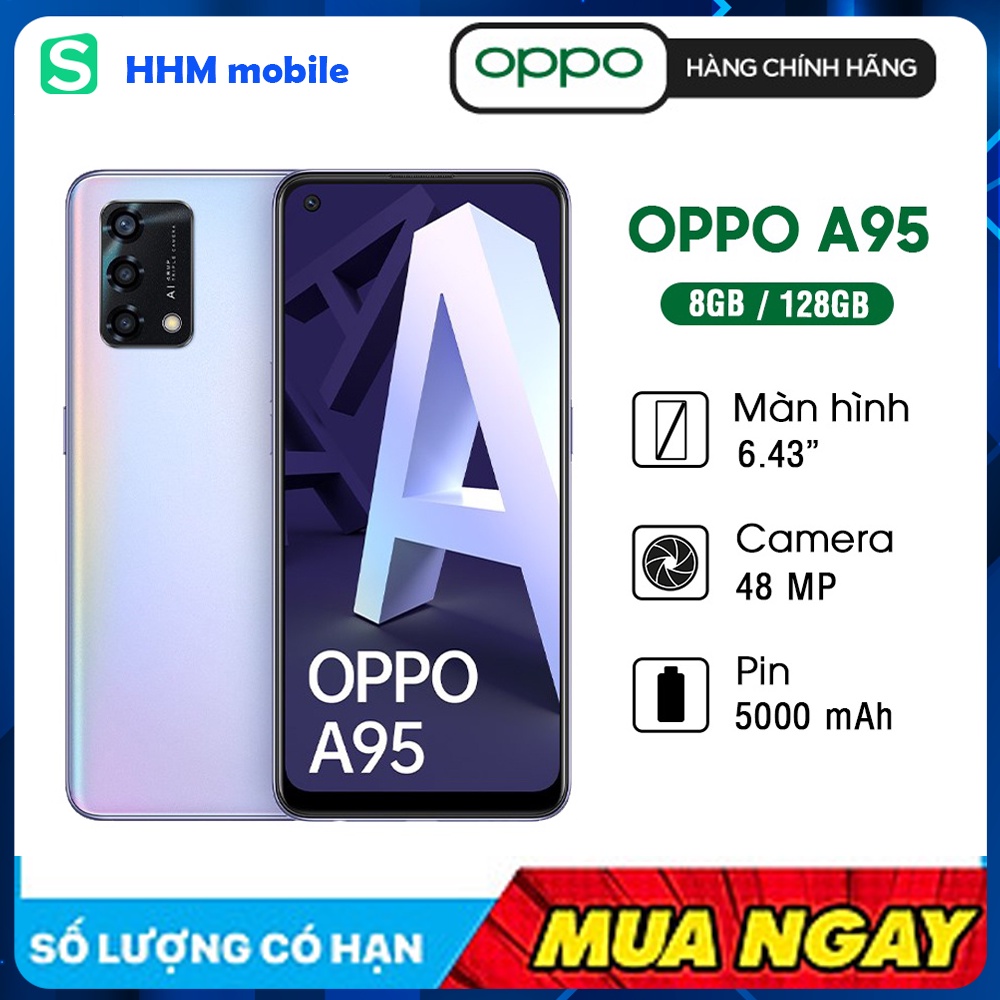 (#### Điện thoại OPPO A95 (8GB-128GB) - Hàng Chính Hãng, Mới 100%, Bảo Hành 12 Tháng * /HN ##)