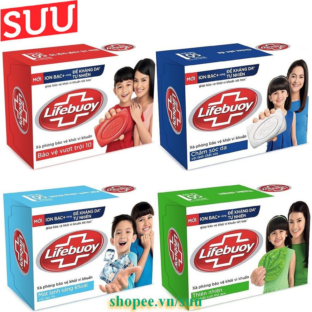 Xà Bông Cục Diệt Khuẩn 90g Lifebuoy Với Nhiều Hương Thơm Khác Nhau, Chính Hãng.