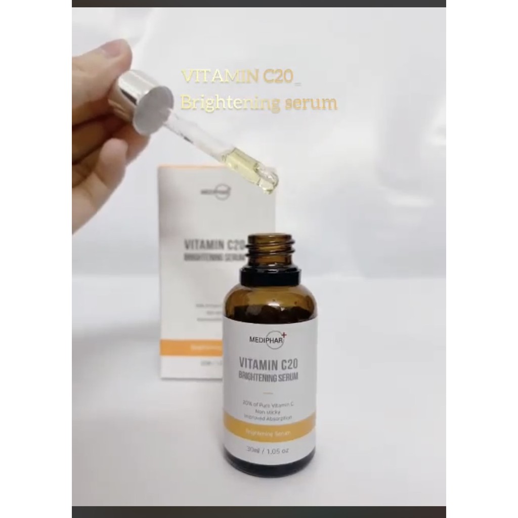 [HÀNG NHẬP KHẨU] Serum Dưỡng Trắng Sáng Da, Giảm Thâm Nám Sạm Da, Chống Lão Hóa MEDIPHAR+ VITAMIN C 20 BRIGHTENING SERUM