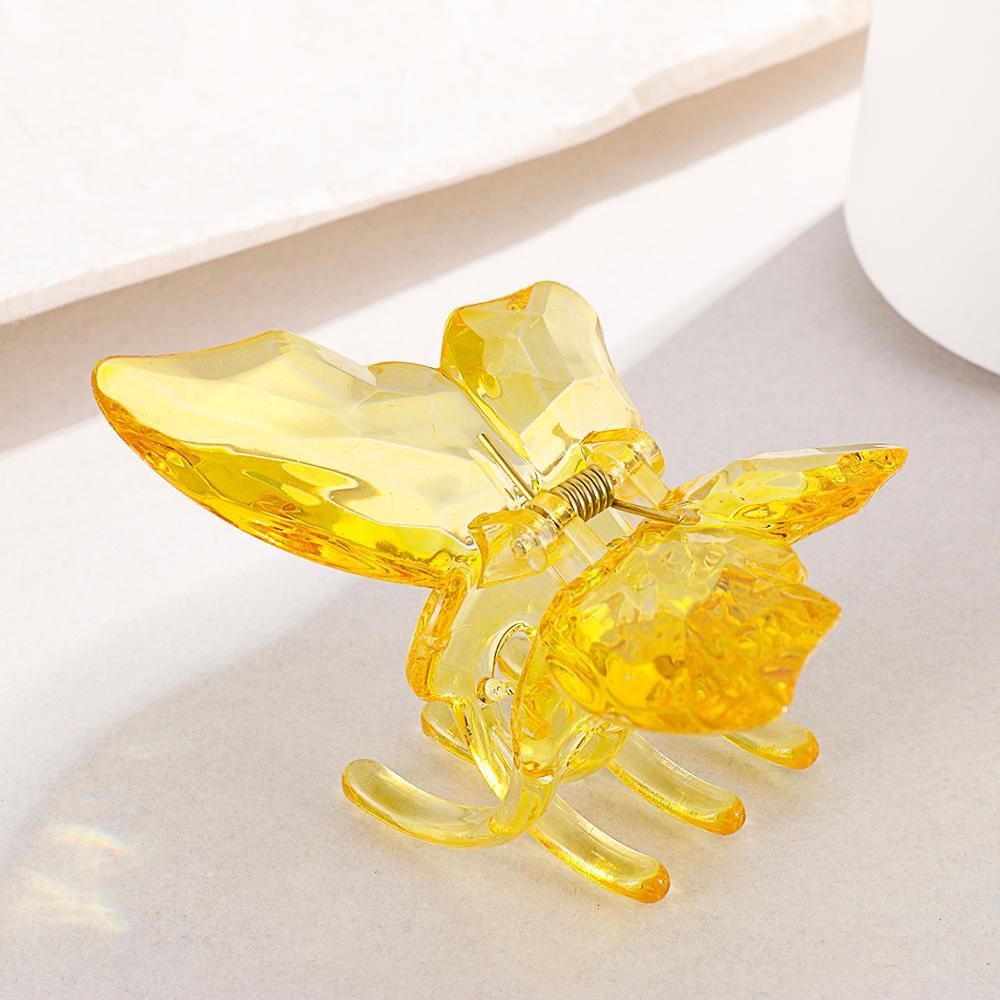 Kẹp Tóc Móng Vuốt Trong Suốt Hình Bướm Xinh Xắn|Kẹp Càng Cua Tạo Kiểu Tóc Thanh Lịch