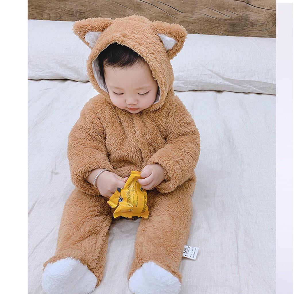 Body bông Body lông ủ ấm cho bé 0-12 tháng Hàng cao cấp xuất khẩu Châu Âu SLD31