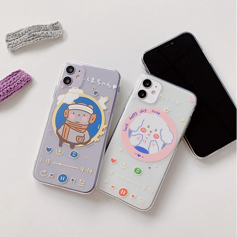Ốp điện thoại trong suốt xinh xắn cho iPhone 11pro 7 / 8plus x r xsmax | BigBuy360 - bigbuy360.vn