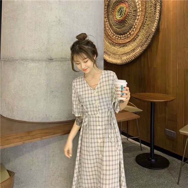 {order bigsize,40-100kg}Váy tay lỡ bươc nơ tiểu thư sang chảnh xinh | BigBuy360 - bigbuy360.vn