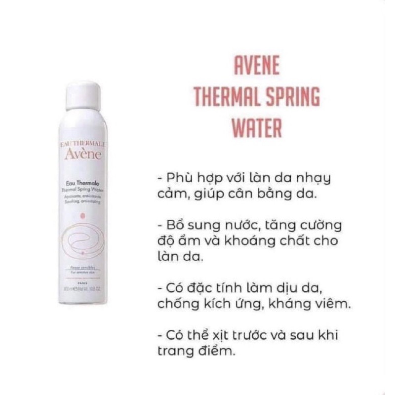 Xịt khoáng Avene Spring Water 300ml Pháp