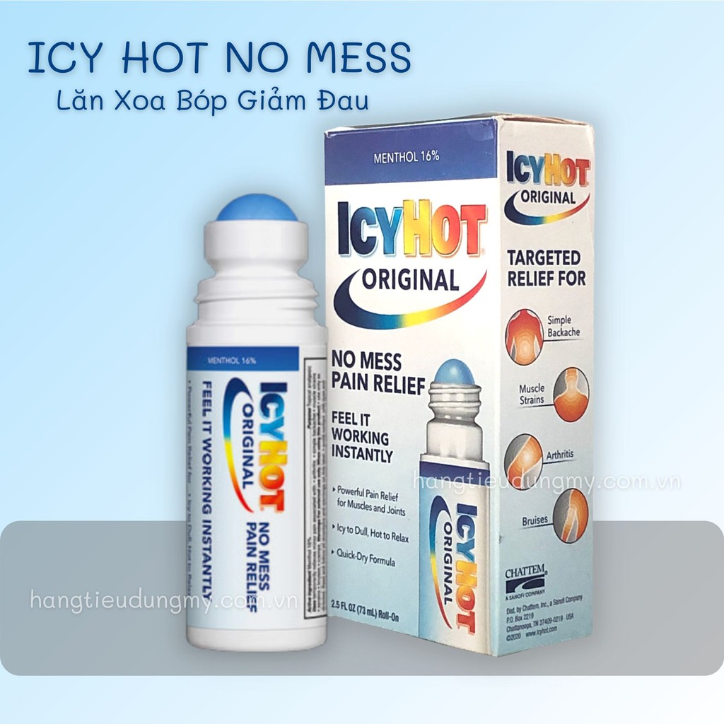 Dầu nóng xoa bóp giảm đau Icy Hot Extra Strength - Hàng Mỹ - Mẫu Mới