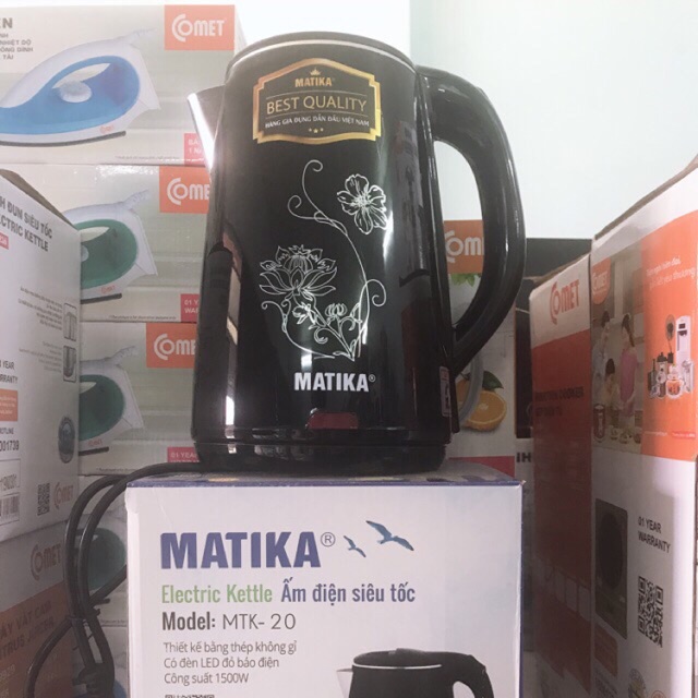 Ấm siêu tốc Matika mini