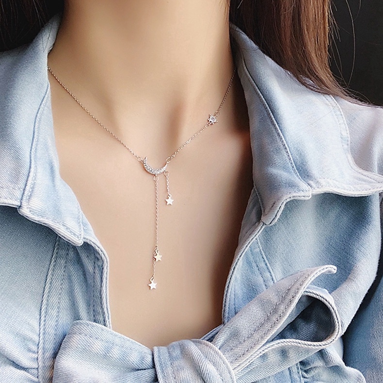 Dây chuyền chocker dây chuyền ngắn sát cổ phong cách Hàn