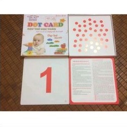 Bộ thẻ học toán chấm Dot Card theo PP Glenn Doman dành cho bé từ 3 tháng đến 6 tuổi.