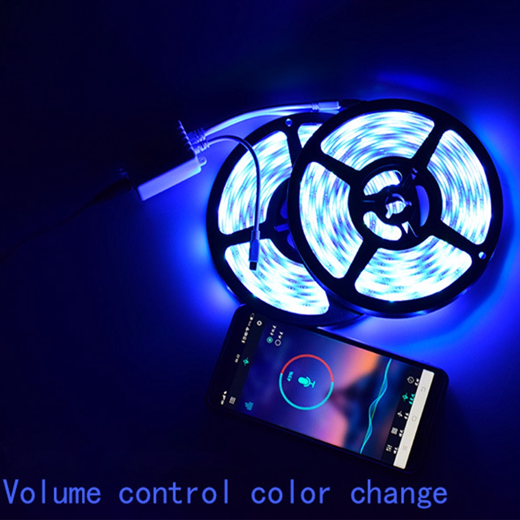 Dây đèn LED JUJIAJIA 5050 RGB chống thấm nước kết nối Wifi điều khiển từ xa có thể đổi màu