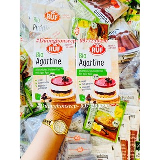 [DATE 05.2022]Bột rau câu giòn Agar hữu cơ Ruf(Hộp 2 gói)
