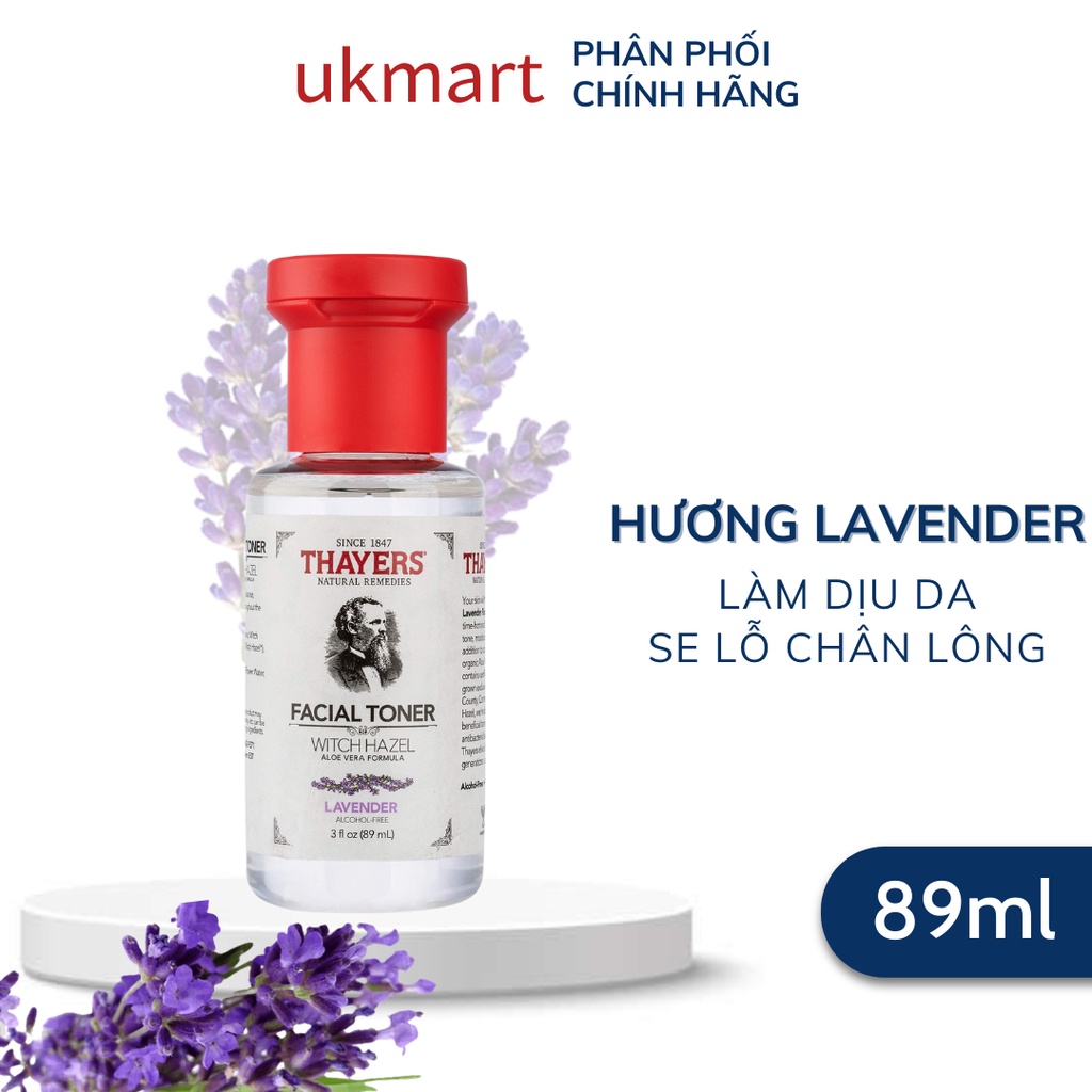 Nước Hoa Hồng Cao Cấp Thayers Witch Hazel Toner Mini 89ML