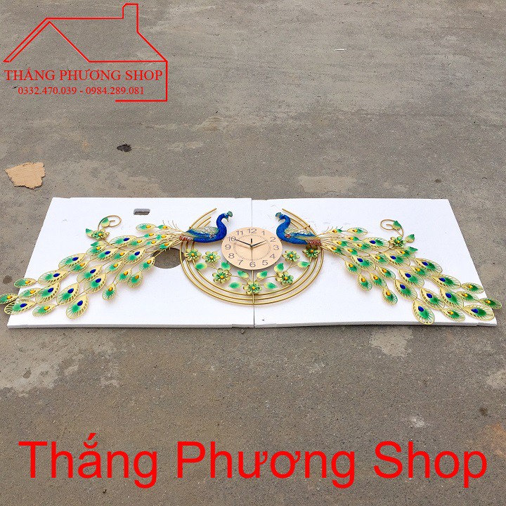 Đồng Hồ Treo Tường Con Công Chính Hãng 066