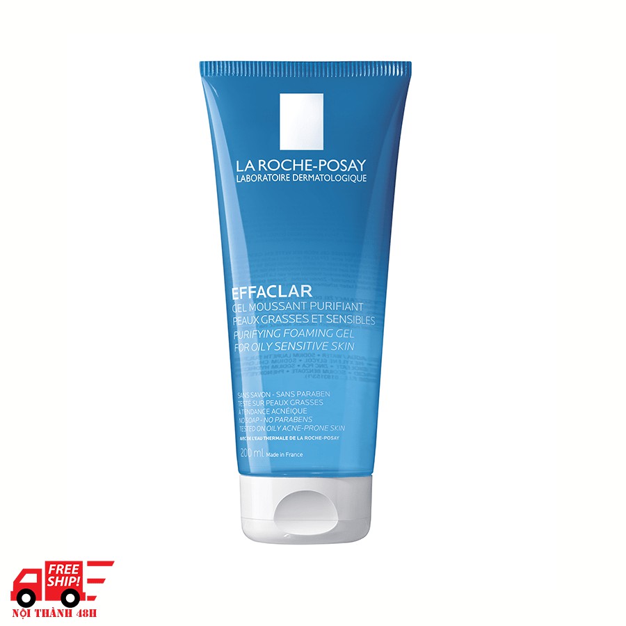 La Roche Posay Gel Rửa Mặt Tạo Bọt Làm Sạch Cho Da Dầu Nhạy Cảm Effaclar Purifying Foaming Gel (50ml - 200ml - 400ml)