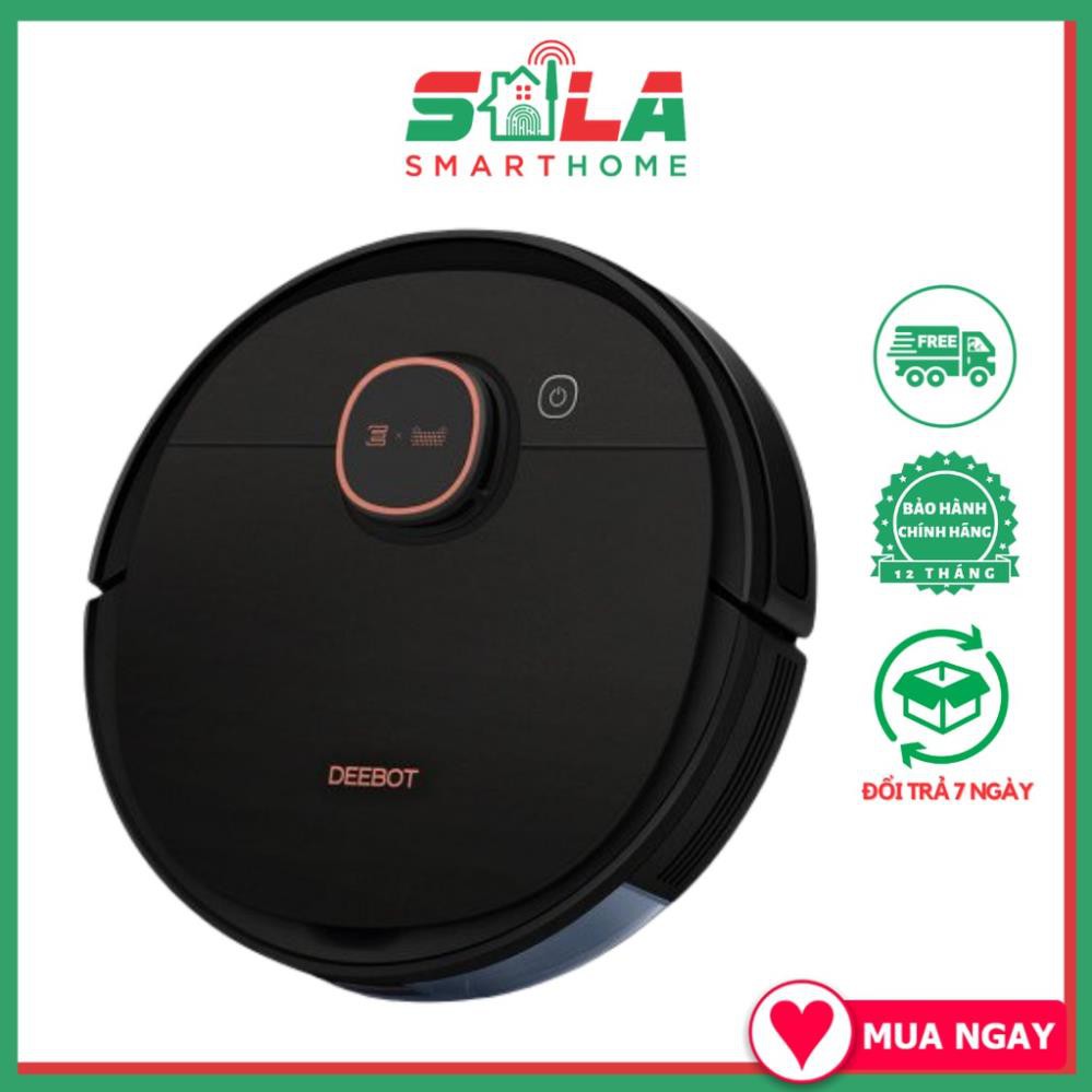 Robot hút bụi lau nhà Ecovacs Deebot T5 Max (DX65) , Vừa hút vừa lau Pin khủng Phiên bản mới 2021