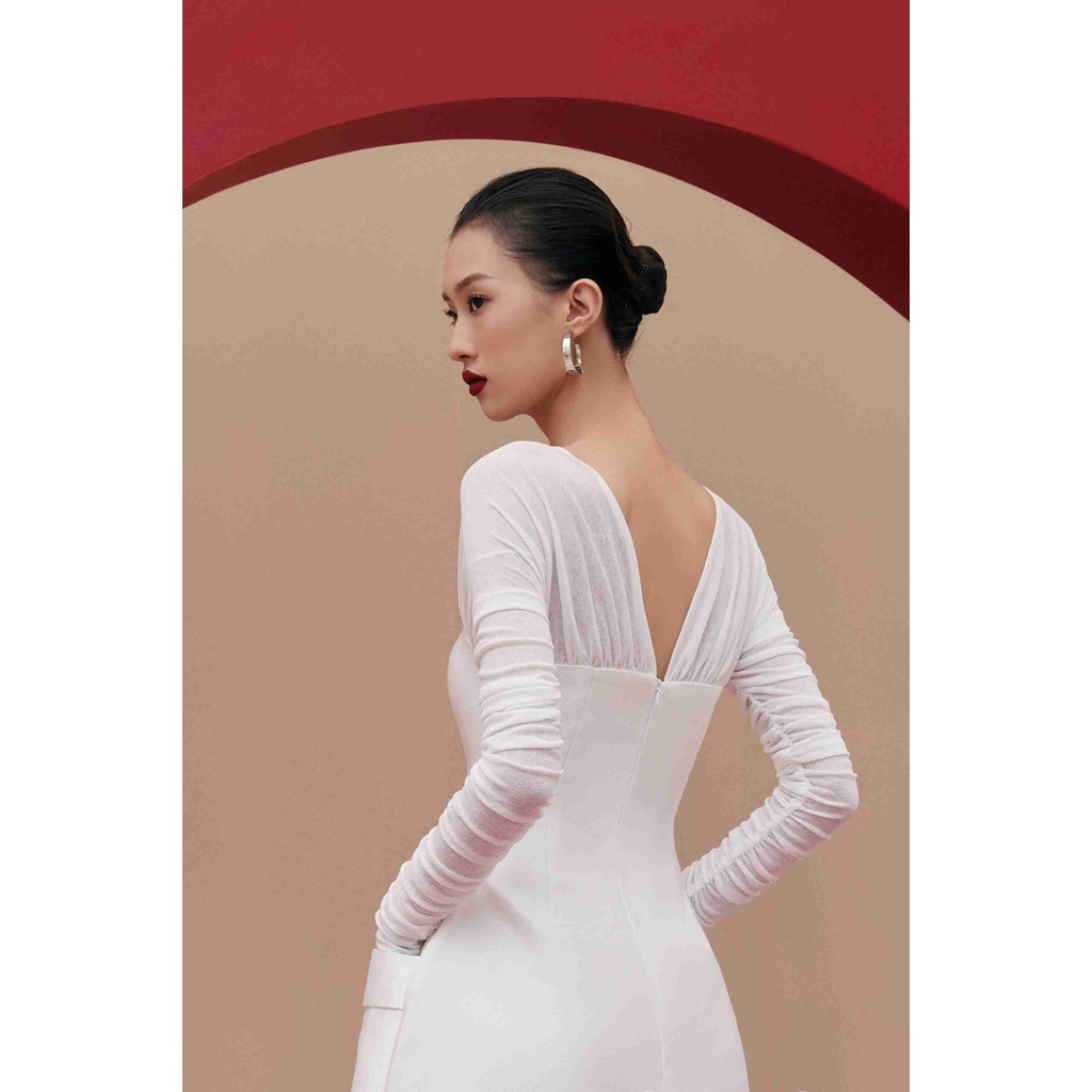 Váy Fien phối coston tay nhún Regal Dress