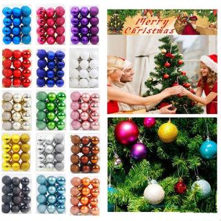 Set 24 Quả Châu Trang Trí Thông Noel