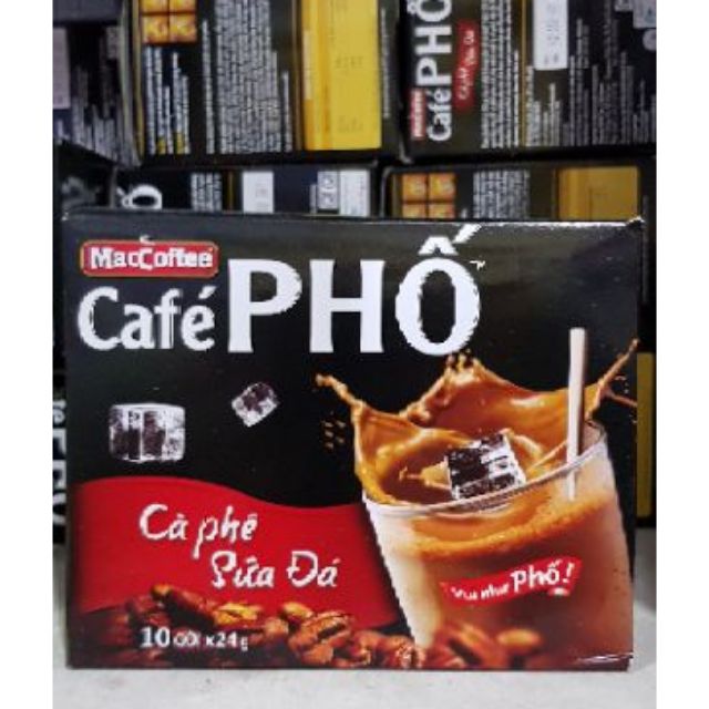 Cà phê phố sữa đá - Hộp 10 gói 24g