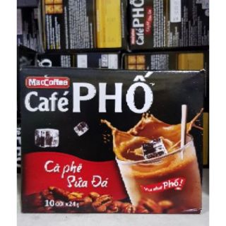 Cà phê phố sữa đá - hộp 10 gói 24g