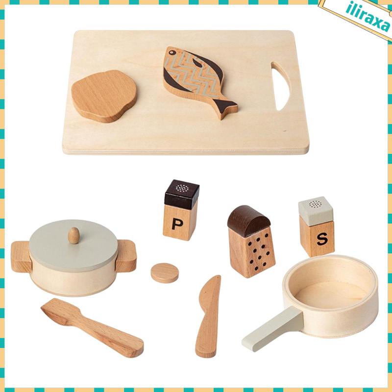 Bộ Đồ Chơi Nhà Bếp Mini Bằng Gỗ Dành Cho Bé