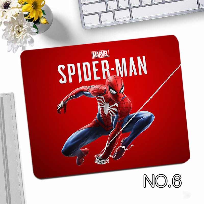 Tấm Lót Chuột Và Bàn Phím Chống Trượt In Hình Người Nhện Marvel Đa Phương Tiện