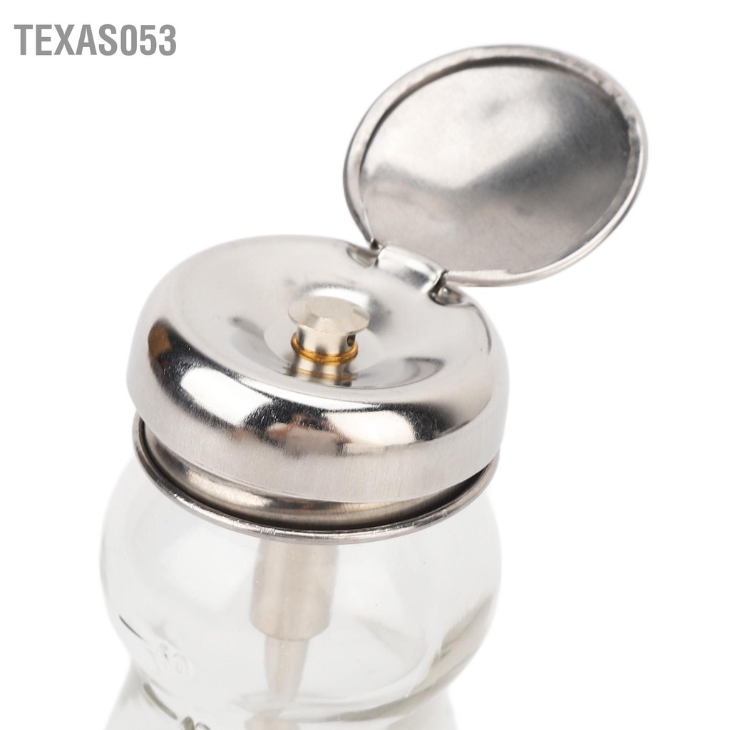 [Hàng Sẵn] 60ml Chai thủy tinh đựng Nước Tẩy Sơn Móng Nước tẩy trang Thiết kế nhấn【Texas053】