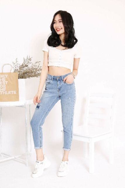 [Mã WA12200 giảm 25k đơn 200k] BÁN SỈ QUẦN BOY JEAN NỮ VÁ Ô. 4.5kg | BigBuy360 - bigbuy360.vn