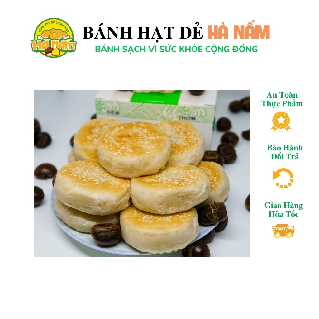 Bánh Hạt Dẻ BANHHN03 Bánh Hạt Dẻ Hà Nấm Chính Hiệu Đặc Sản SaPa Bánh Nướng Thủ Công Ăn Ngon Thơm Bùi Không Béo 3 Hộp