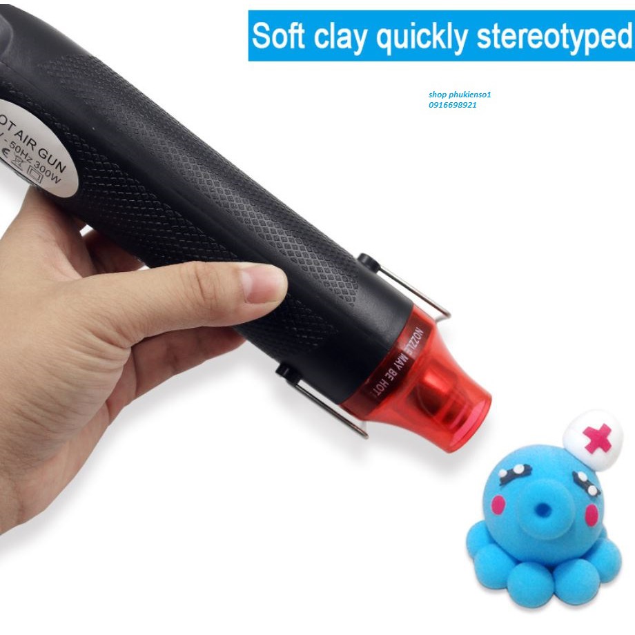 🔥 GIÁ SỈ 🔥 Máy khò nhiệt thổi nhiệt mini 220v >200 độ tiện dụng