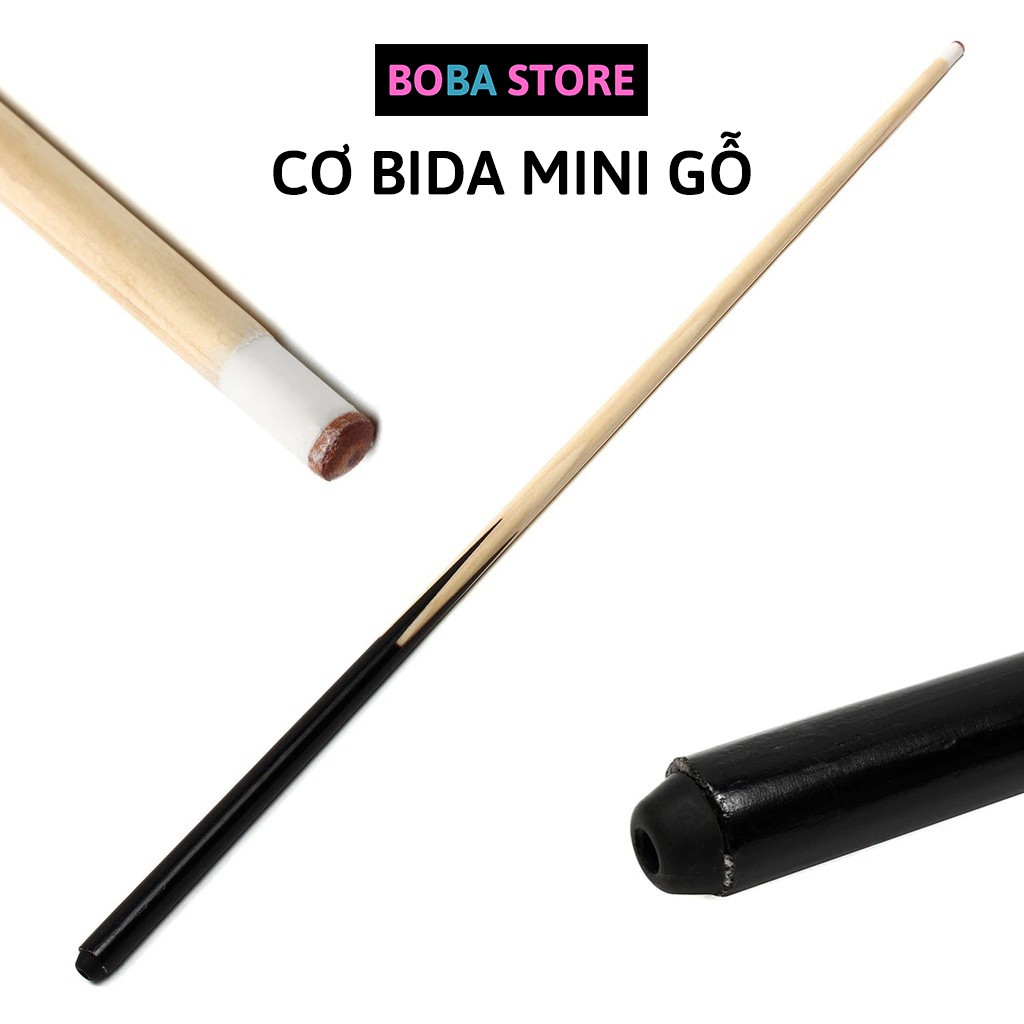 Cơ Bi A Mini giá rẻ cho người lớn và trẻ em Boba Store Gậy Bida Mini bằng Gỗ 49cm