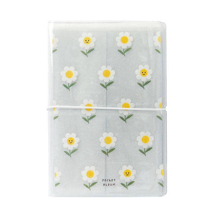 Binder Collect Book ARTBOX Hàn Quốc Đựng Ảnh Polaroid Photocard Nhãn Dán Họa Tiết Hoa Cúc 10 Sleeves