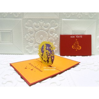 Thiên Thần 5 - Noel - Thiệp 3D