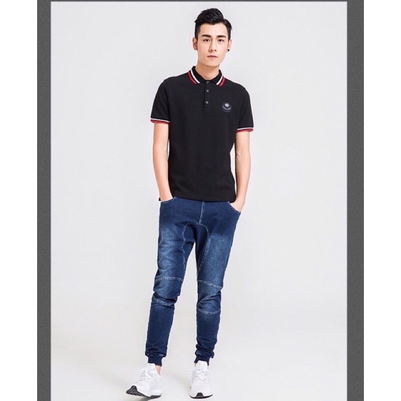 Sale áo phông nam cài khuy cổ dệt body lẻ size