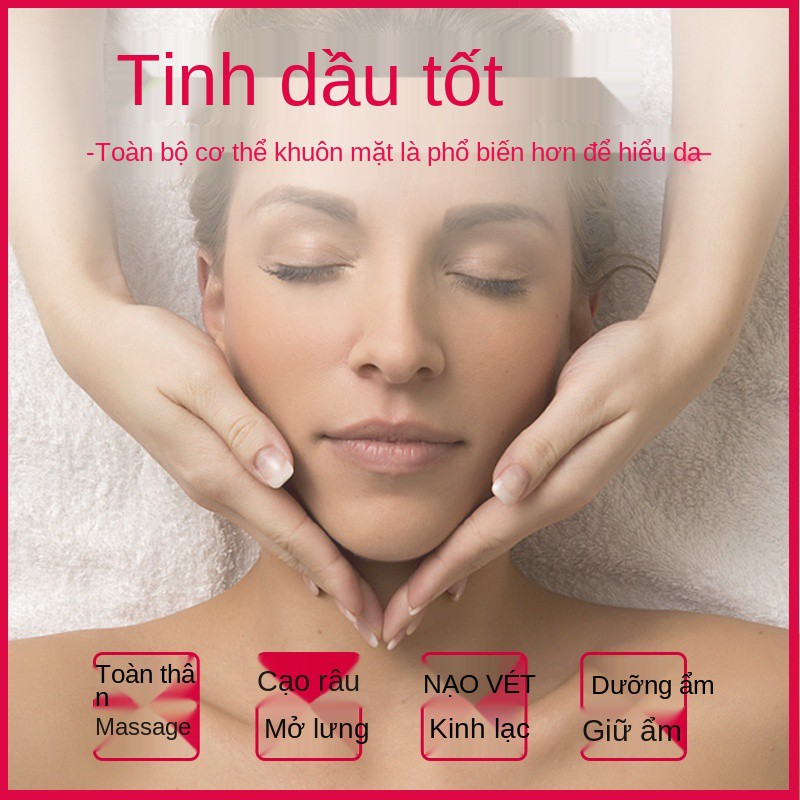 Tinh dầu massage thảo mộc hoa hồng dưỡng da toàn thân, đả thông kinh mạch, mặt, vai, gáy, lưng, cạo và đẩy thẩm mỹ v