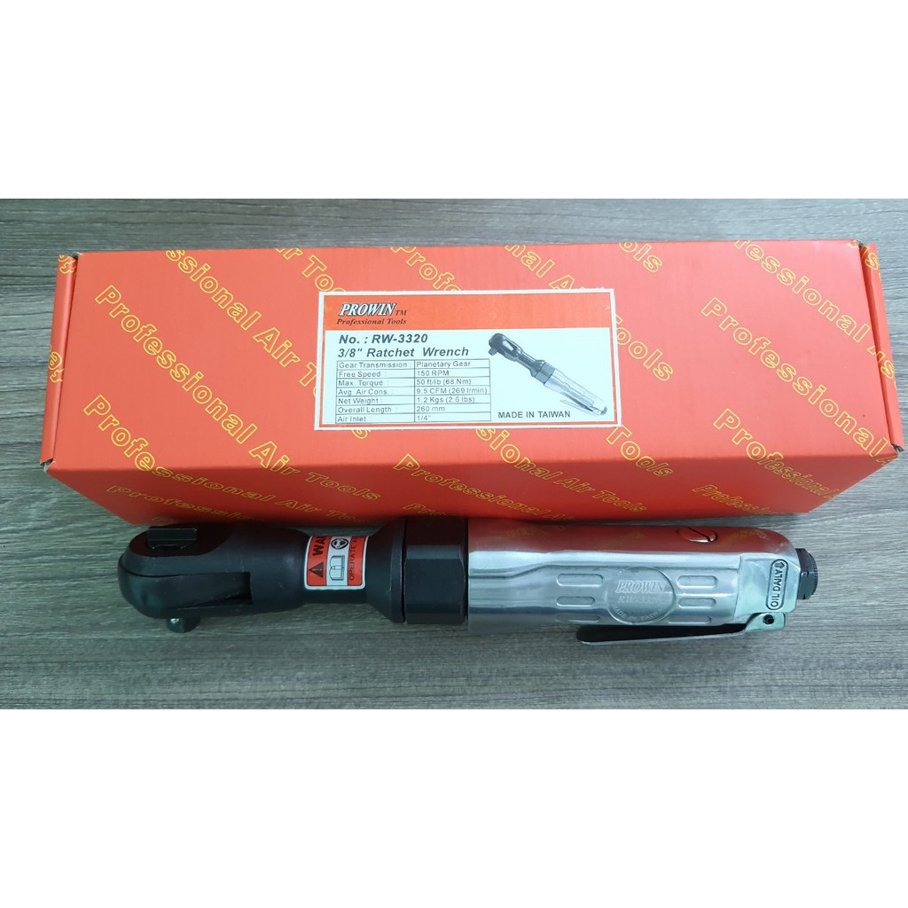 Súng bắn ốc tay ngang 3/8″ RW-3320, Hàng nhập khẩu Đài Loan, BH 18 tháng