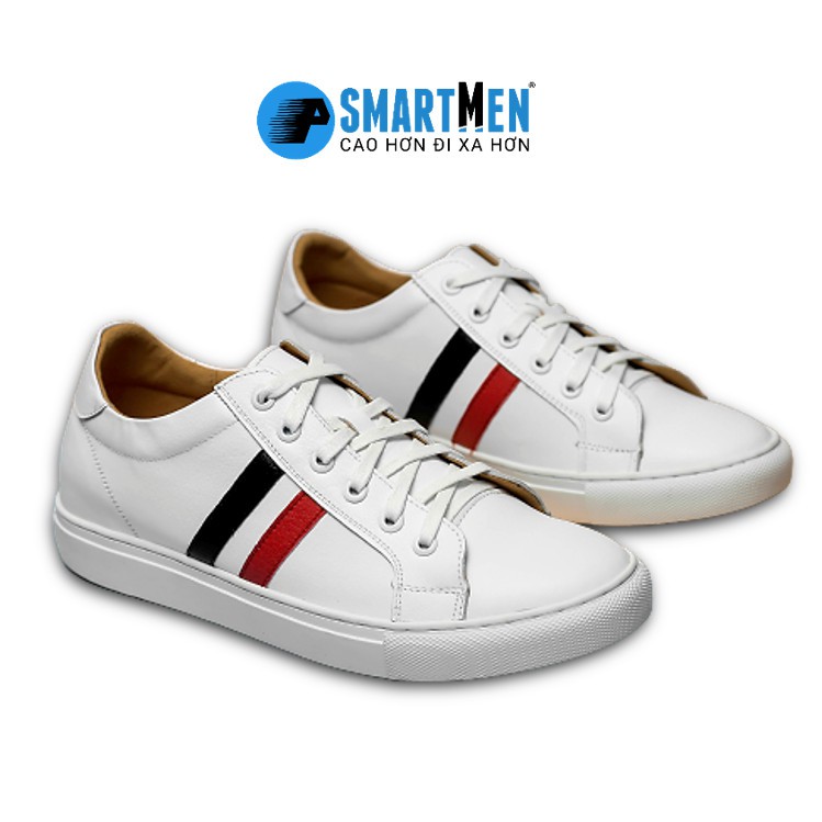 Giày thể thao tăng chiều cao SmartMen GD677 Trắng