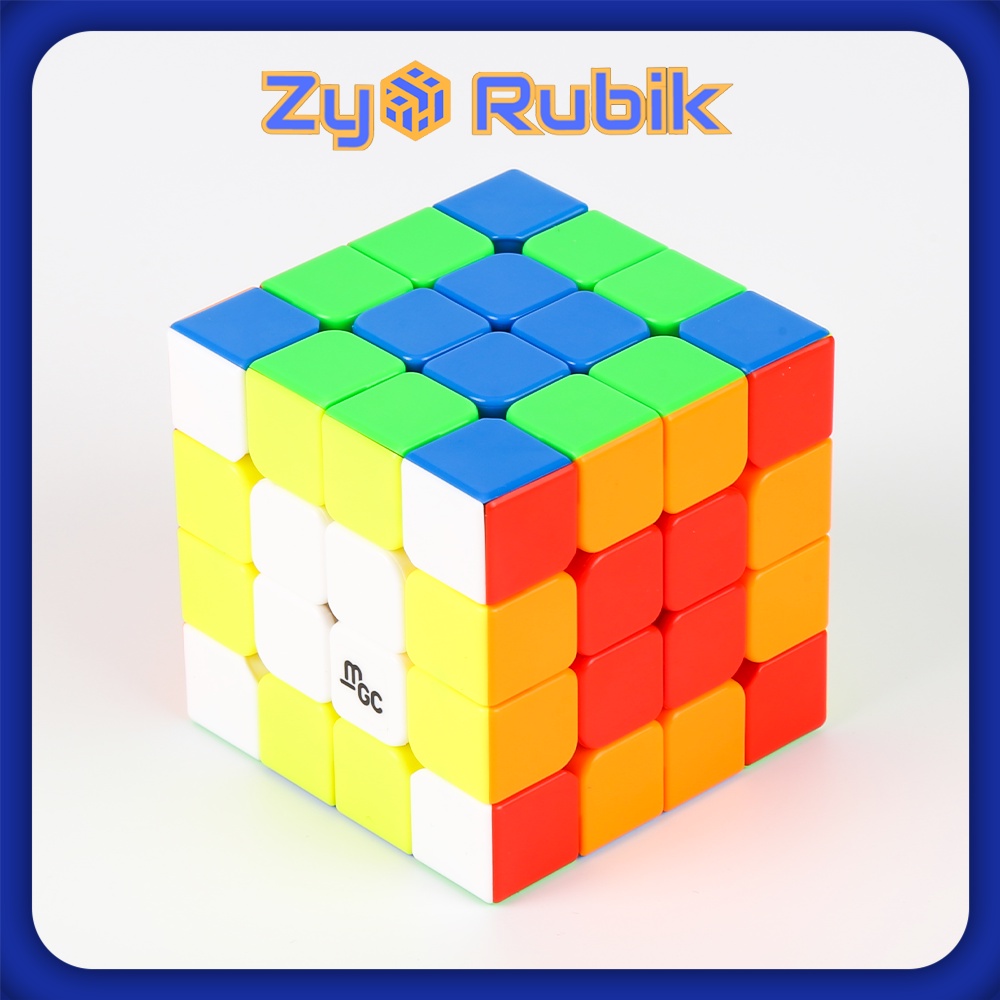 Rubik 4x4 YJ MGC 4x4 Stickerless/ Rubik 4x4x4 YongJun MGC 4x4 Không Viền  (Hãng mod Nam châm) - Zyo Rubik