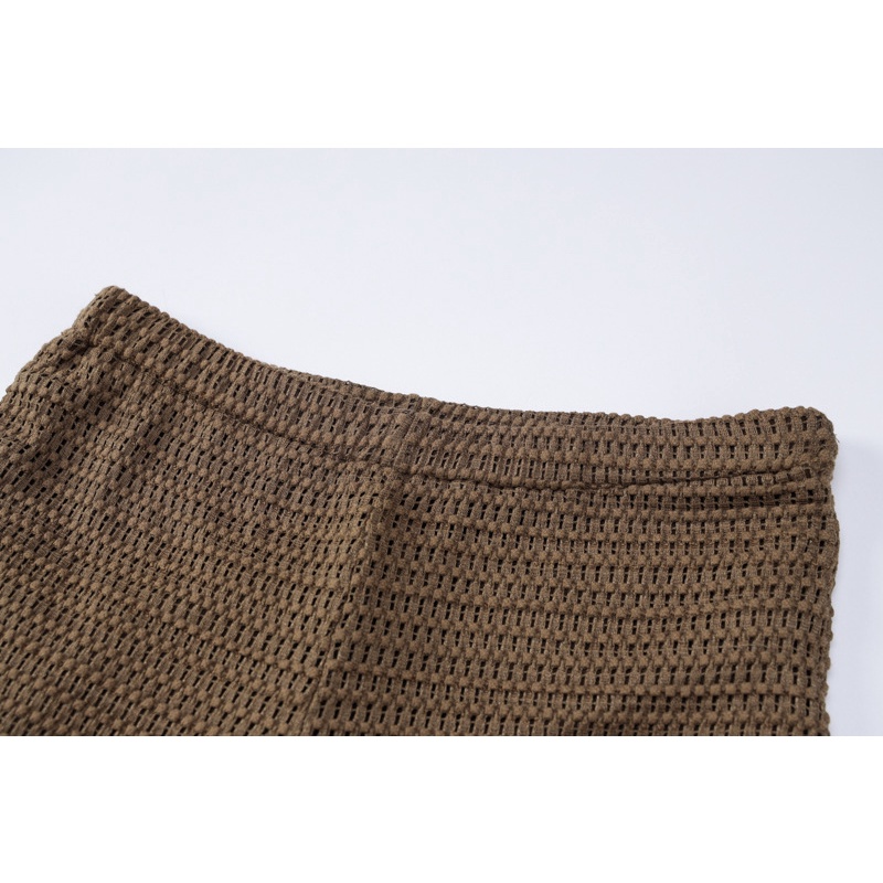 Set Áo Xẻ Tà Cột Dây + Quần Dài Ống Rộng Lưng Cao Thời Trang Cho Nữ