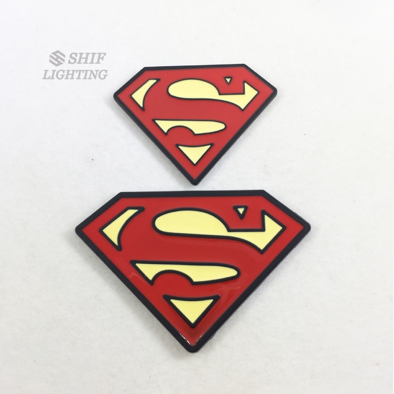 Logo 3D hình SUPERMAN trang trí xe bằng kim loại
