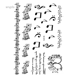 Hình xăm dán tạm thời hình nốt nhạc độc đáo