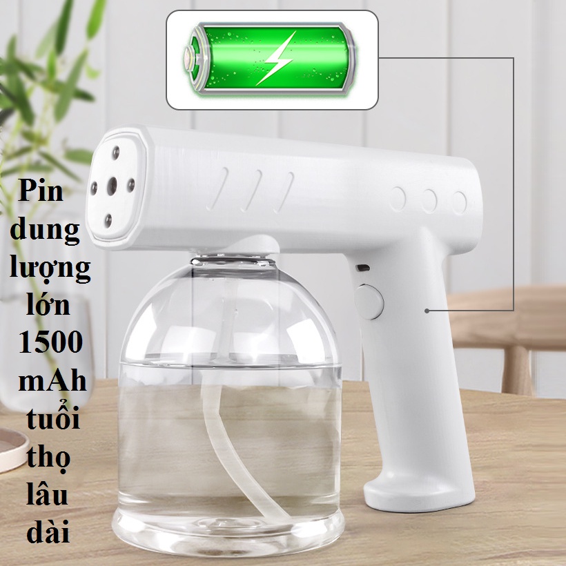 Súng phun sương tiệt trùng, máy phun sương nano tiệt trùng dung tích 500ml