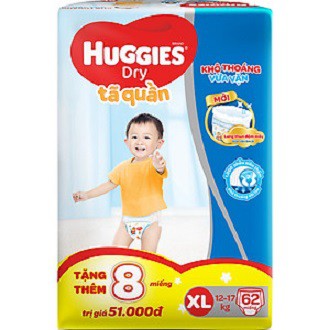 Tã bỉm quần Huggies Dry Pants gói cực đại size M 74 miếng L 68 Miếng XL 62 Miếng XXL 56 miếng date 2020 new.