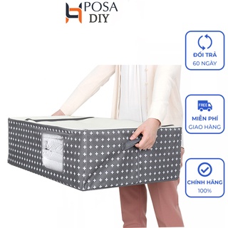 Thùng vải đựng đồ không thấm nước 92L Posa có khoá kéo